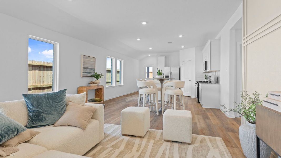 Representative furnished interior of a home built from the DIANA by D.R. Horton in Lakes at Westland Ranch, League City (Image 13).