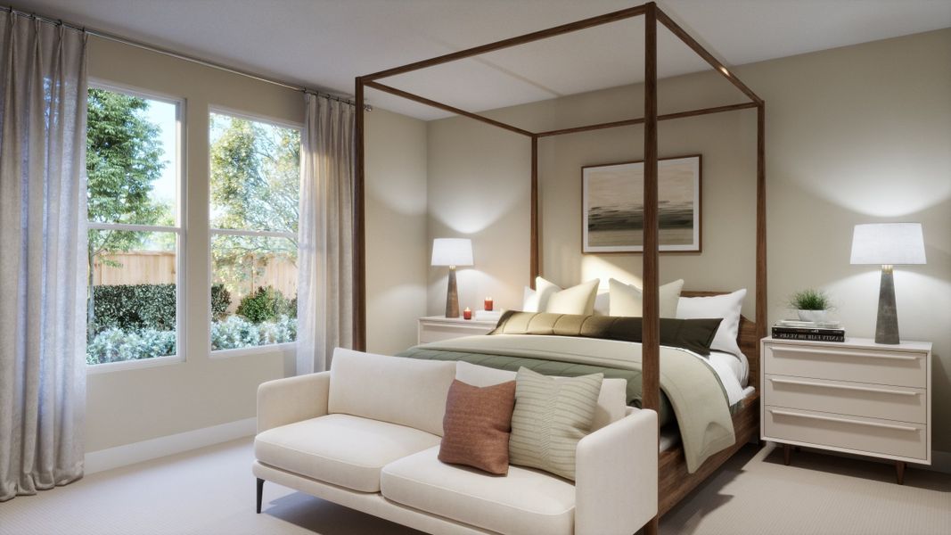 Representative furnished interior of a home built from the Ella Grace by Risewell Homes in Lariat, Liberty Hill (Image 11).