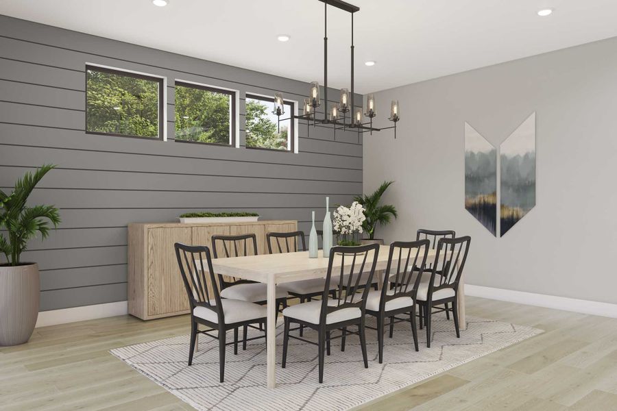 Furnished interior view inside a new home in Harvest Green 75′, Richmond (Image 11).