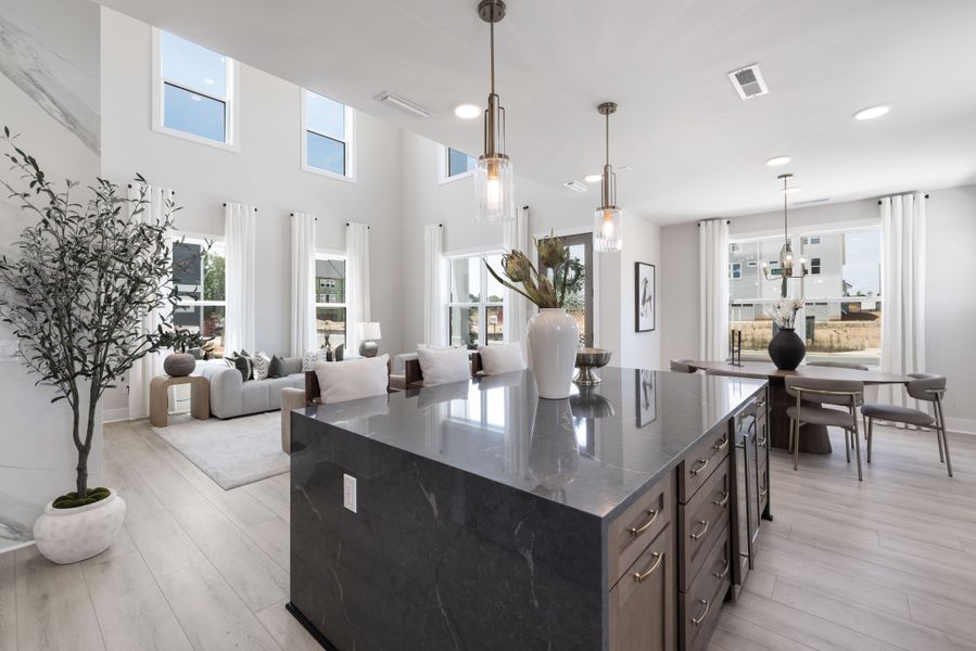 Representative furnished interior of a home built from the Timothy 2 Story by Baker Residential in Atwater Station - Village Collection, Fuquay Varina (Image 13).