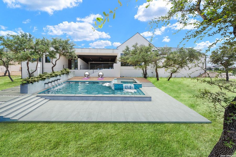 Exterior details and patio area of a home in , San Antonio (Image 23).