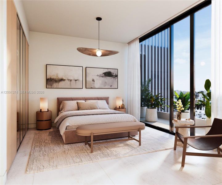 Furnished interior view inside a new home in , Bay Harbor Islands (Image 7).