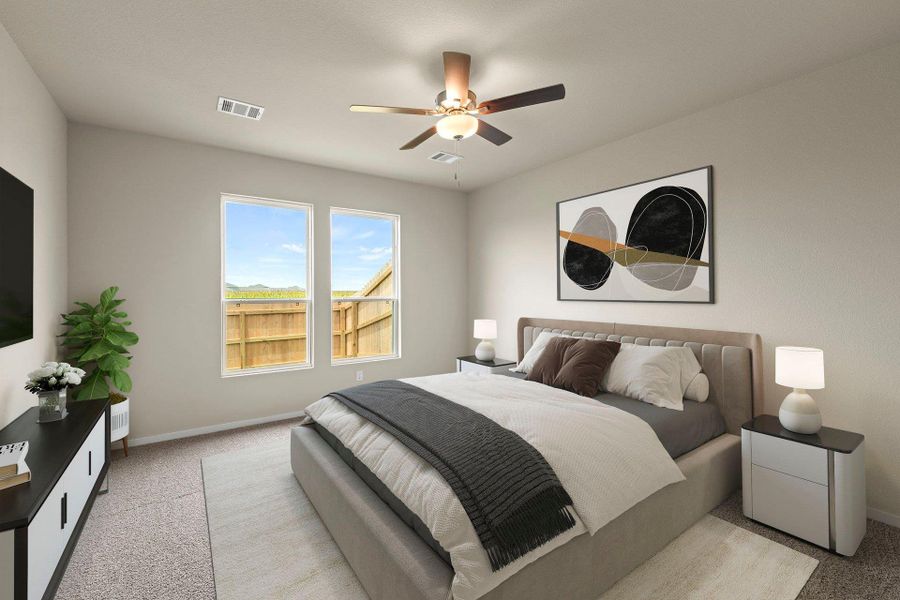 Primary Bedroom - Virtually Staged