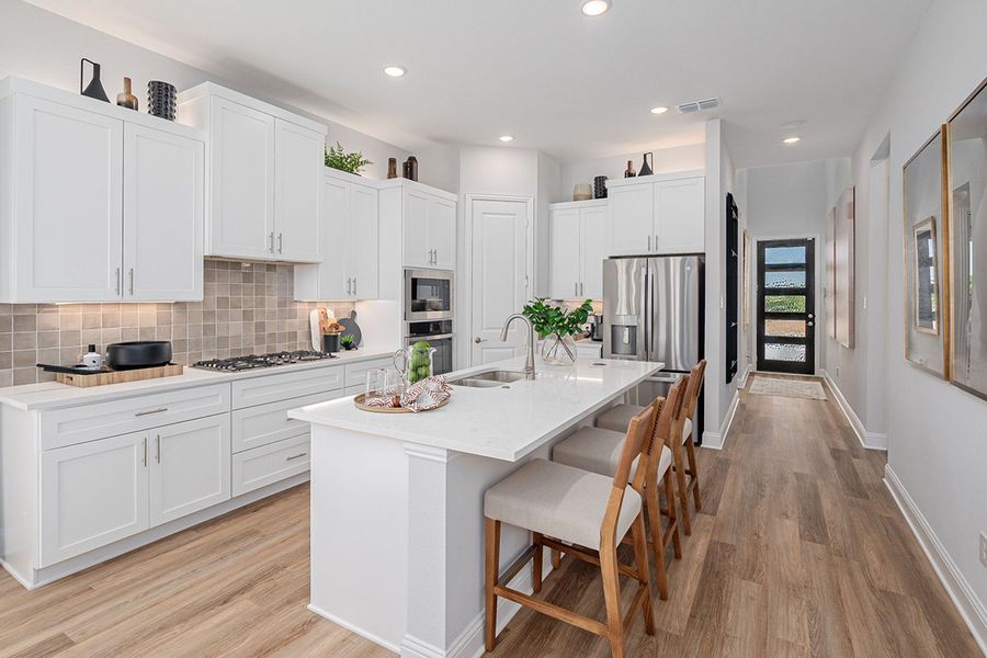 Representative furnished interior of a home built from the Aubrey by Landon Homes in Dominion at Brookhollow, Prosper (Image 7).