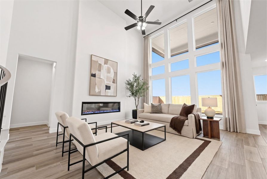 Virtually staged image; features, selections and colors may vary.