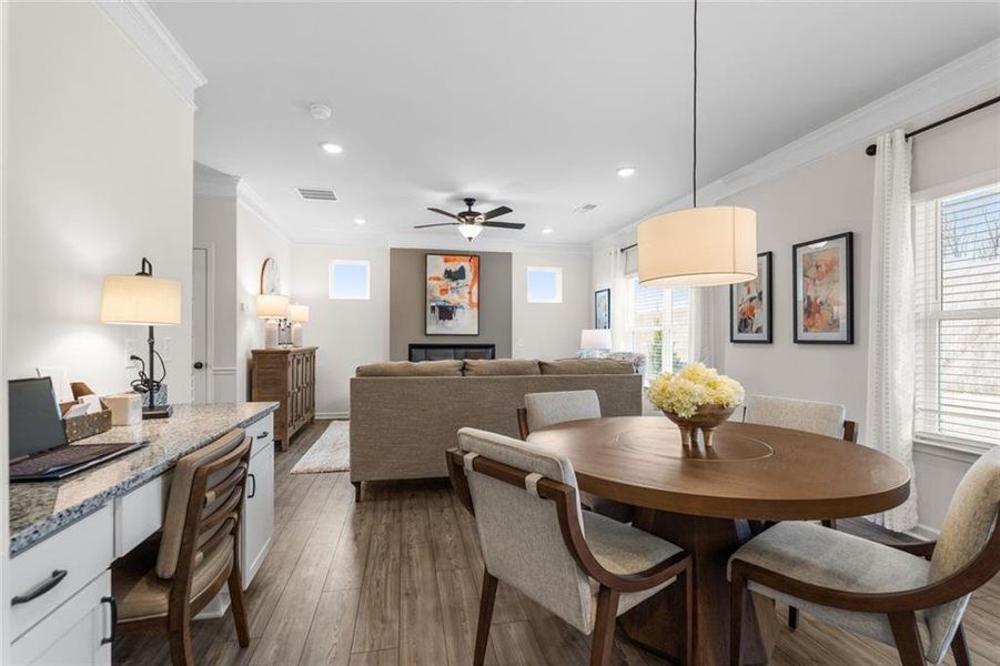 Furnished interior view inside a new home in Varnell Preserve, Dalton (Image 14).