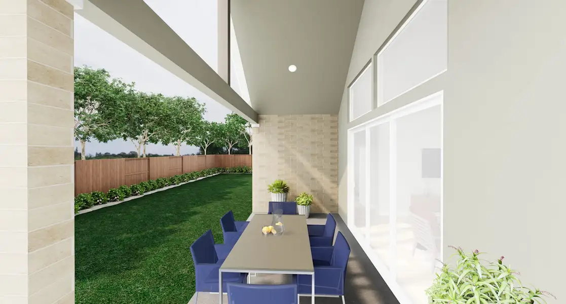 Representative exterior details of a home built from the Falcon by Tri Pointe Homes in Oakhill Reserve, Tomball (Image 3). Representative exterior details of a home built from the Falcon by Tri Pointe Homes in Oakhill Reserve, Tomball (Image 3).