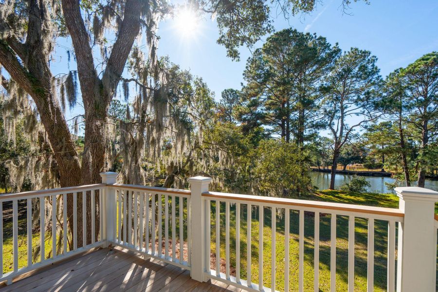 Exterior details and patio area of a home in , Johns Island (Image 35).