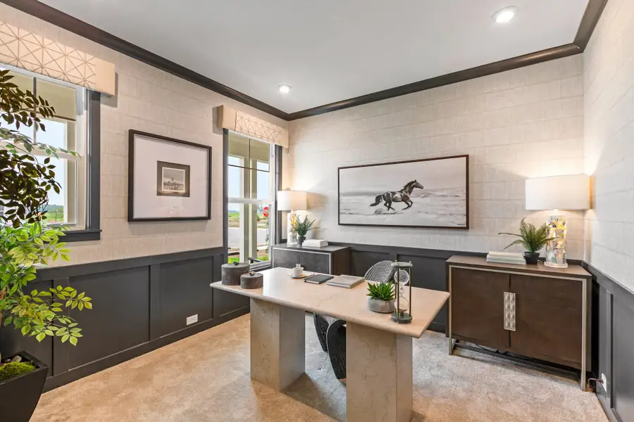 Representative furnished interior of a home built from the Calvin by Fischer Homes in Pickens Bluff, Hiram (Image 7).