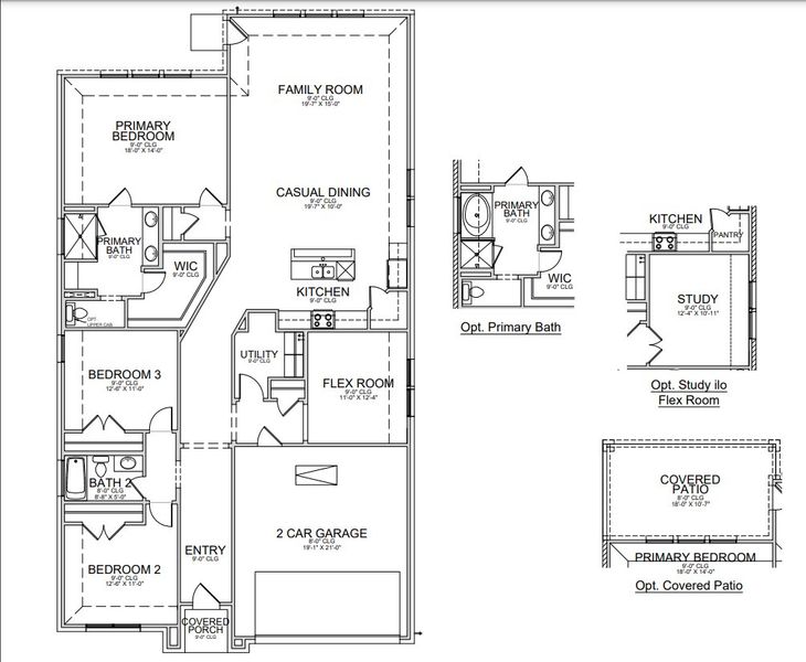2D floor plan layout of this home in Santorini, Seagoville, TX (Image 4). 2D floor plan layout of this home in Santorini, Seagoville, TX (Image 4).
