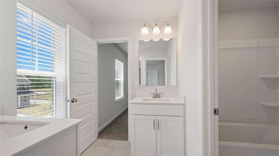 Furnished interior view inside a new home in Water Oak Estates, Lawrenceville (Image 13).
