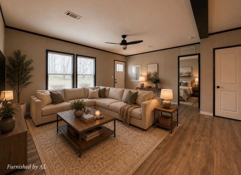 Furnished interior view inside a new home in , Kirbyville (Image 16). Furnished interior view inside a new home in , Kirbyville (Image 16).