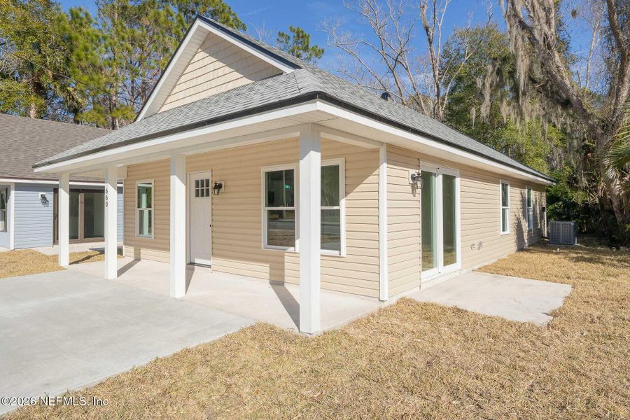 Exterior details and patio area of a home in , St. Augustine (Image 21). Exterior details and patio area of a home in , St. Augustine (Image 21).