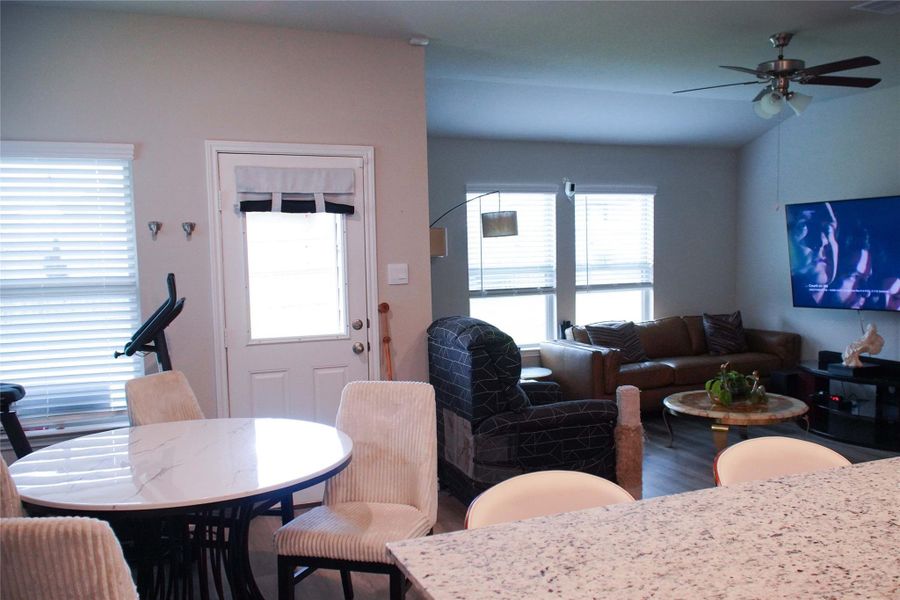 View of Living area & Breakfast/dining from kitchen View of Living area & Breakfast/dining from kitchen