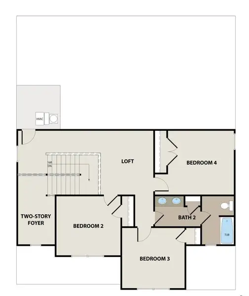 2D floor plan layout for the Peachwood by Peachtree Building Group in Chimney Oaks Cottages, Homer, GA (Image 3). 2D floor plan layout for the Peachwood by Peachtree Building Group in Chimney Oaks Cottages, Homer, GA (Image 3).
