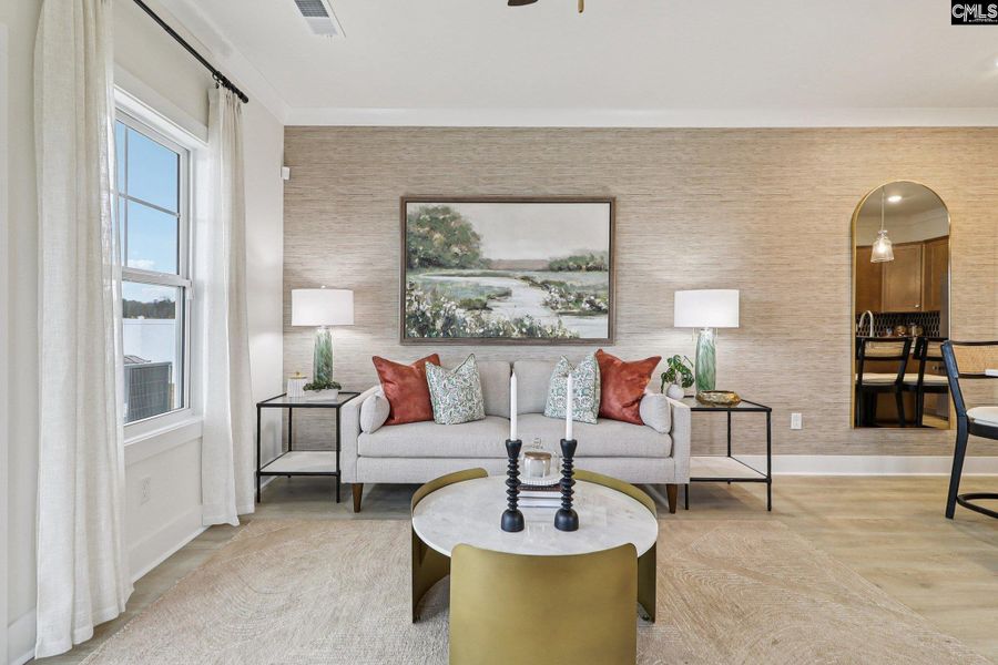 Furnished interior view inside a new home in Walker’s Trail, Lexington (Image 45). Furnished interior view inside a new home in Walker’s Trail, Lexington (Image 45).