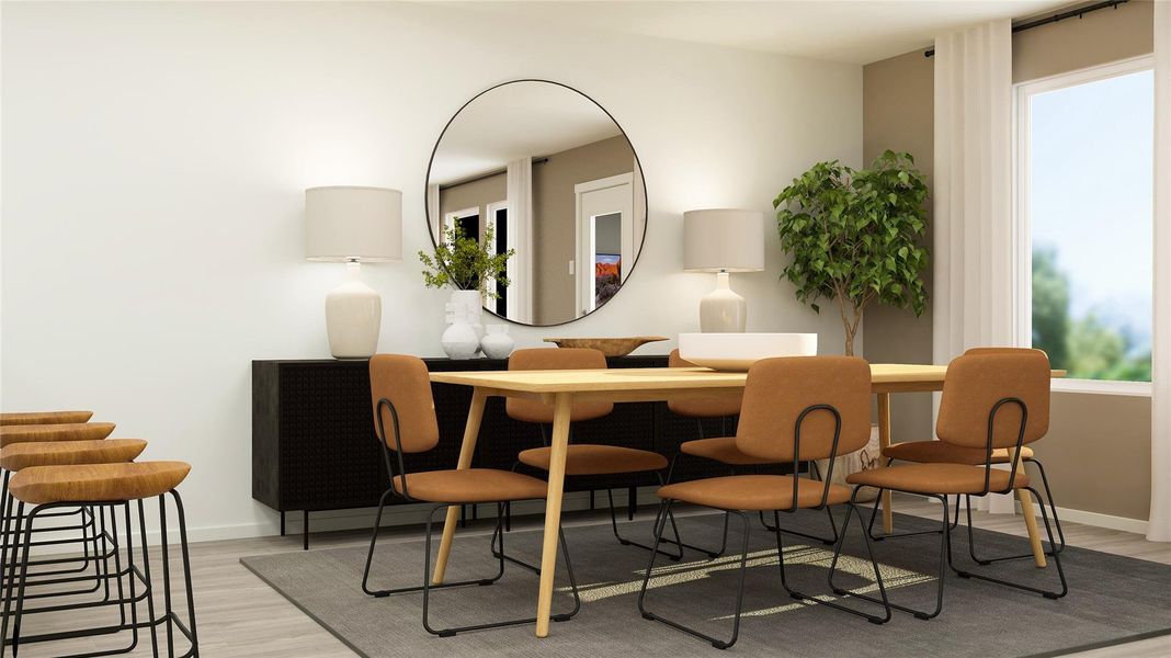 Furnished interior view inside a new home in Synova, Crosby (Image 3).