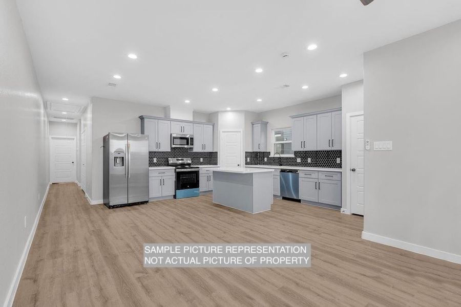 Furnished interior view inside a new home in , Willis (Image 9).