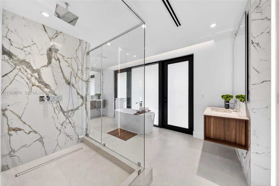 Furnished interior view inside a new home in , Miami (Image 16).