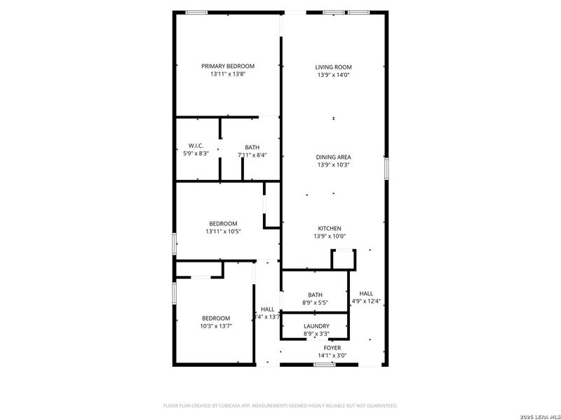 2D floor plan layout of this home in Morgan Heights, San Antonio, TX (Image 5).