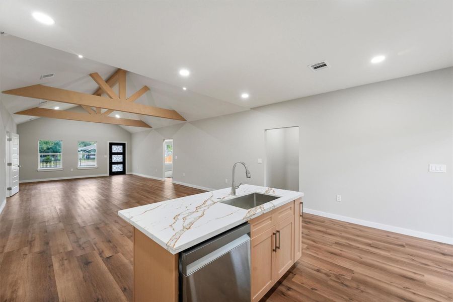 Furnished interior view inside a new home in , Pasadena (Image 8).