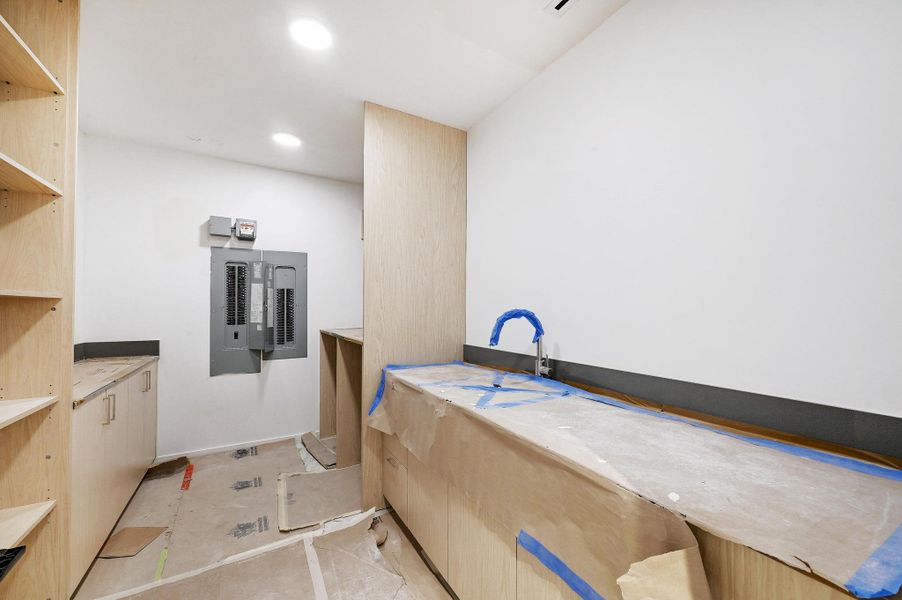 Furnished interior view inside a new home in The Colorfield, Austin (Image 8).