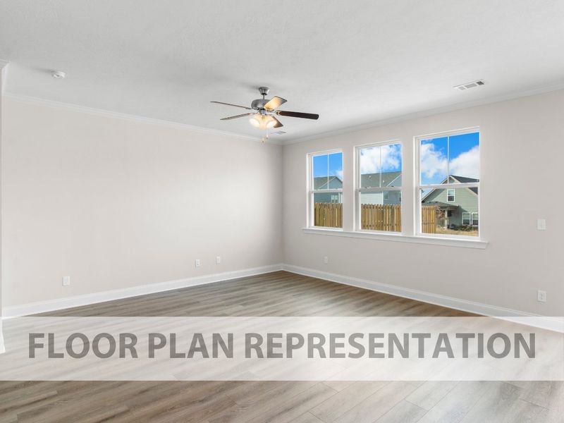 Spacious, unfurnished interior of a new home in Forrest Bluff, North Augusta (Image 6).