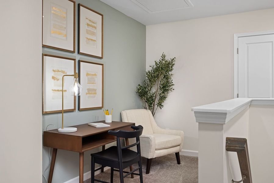 Representative furnished interior of a home built from the The Wake by Davidson Homes LLC in Gregory Village Townhomes, Lillington (Image 16).