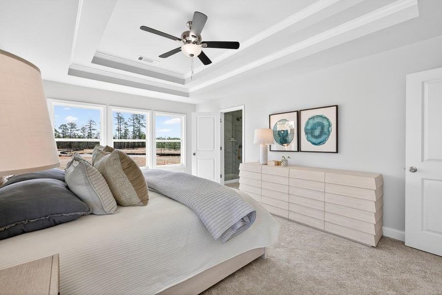 Furnished interior view inside a new home in , Suwanee (Image 5).