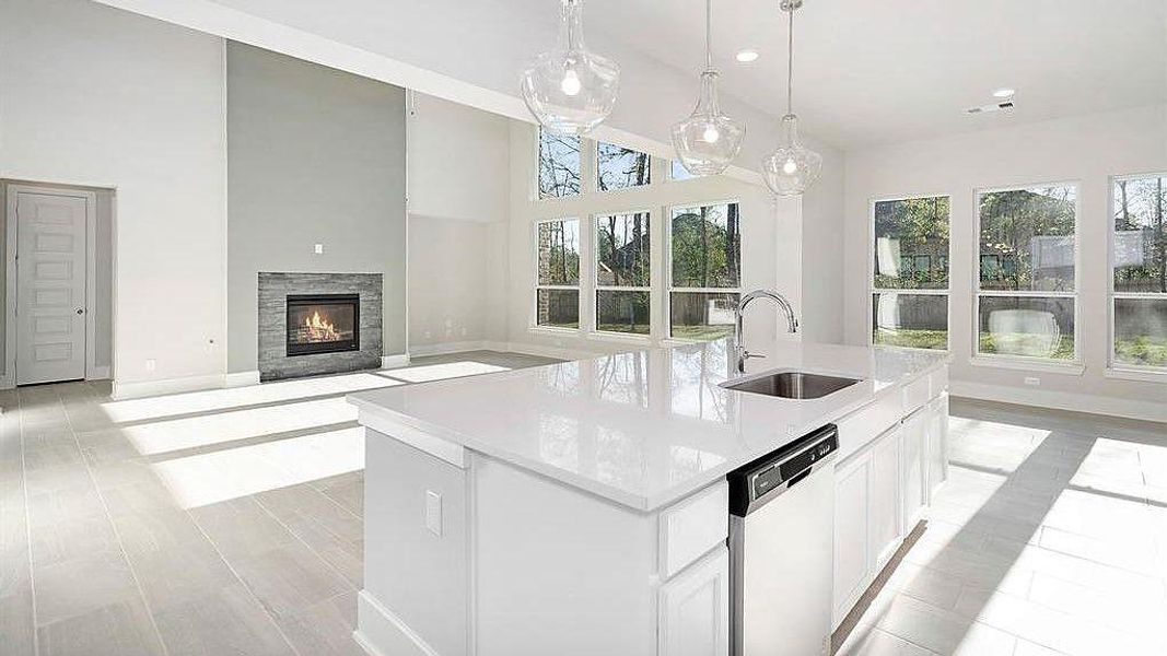 Furnished interior view inside a new home in Lakeside at Tessera, Lago Vista (Image 3).