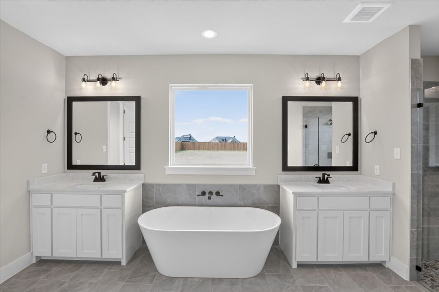 Furnished interior view inside a new home in Coyote Crossing, Godley (Image 11).