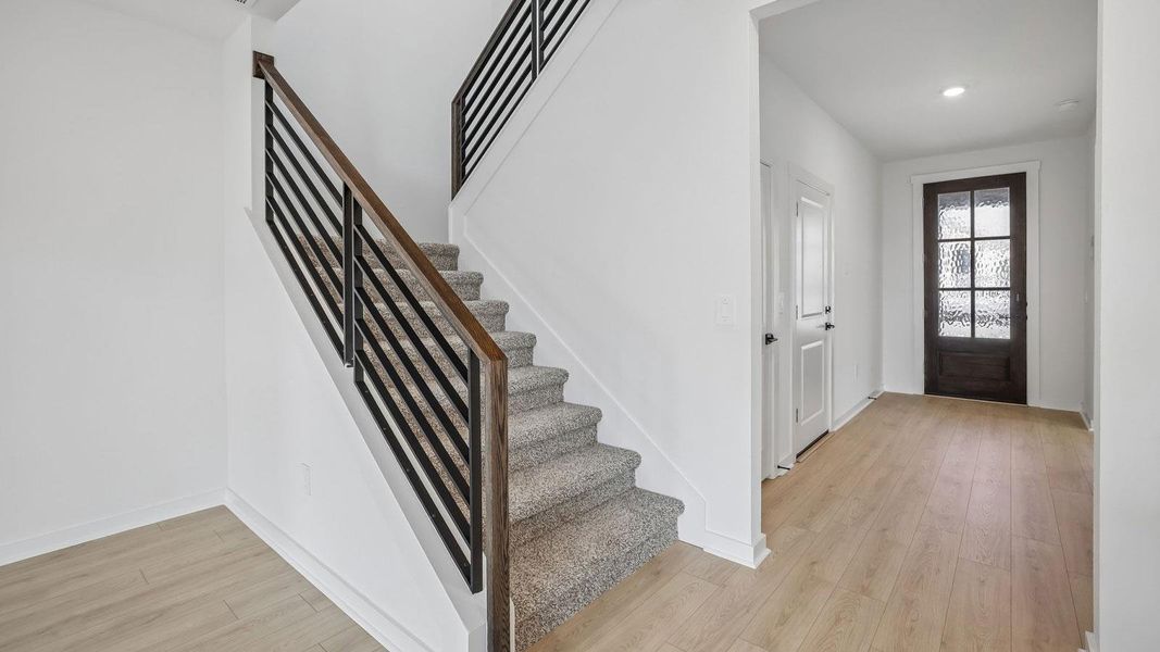 Spacious, unfurnished interior of a new home in Rosenbusch Ranch, Leander (Image 26). Spacious, unfurnished interior of a new home in Rosenbusch Ranch, Leander (Image 26).