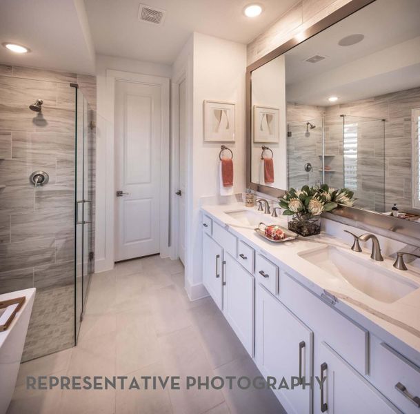 Furnished interior view inside a new home in Brookewater, Rosenberg (Image 15).