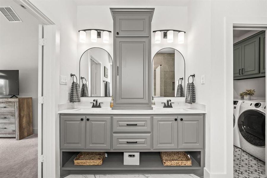 Bathroom with double vanity Bathroom with double vanity