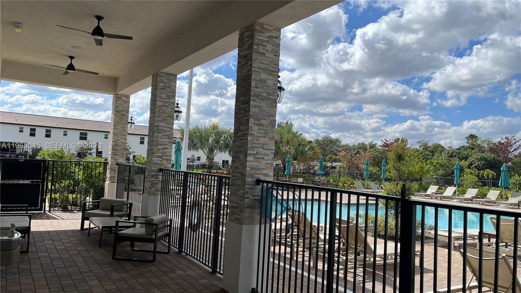 Exterior details and patio area of a home in , Miami (Image 2). Exterior details and patio area of a home in , Miami (Image 2).