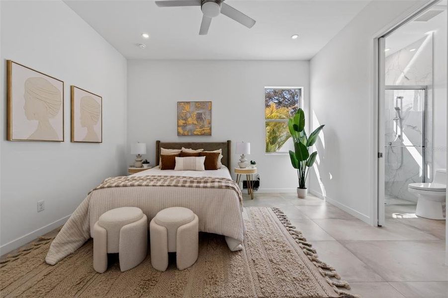 Furnished interior view inside a new home in , Sarasota (Image 17).