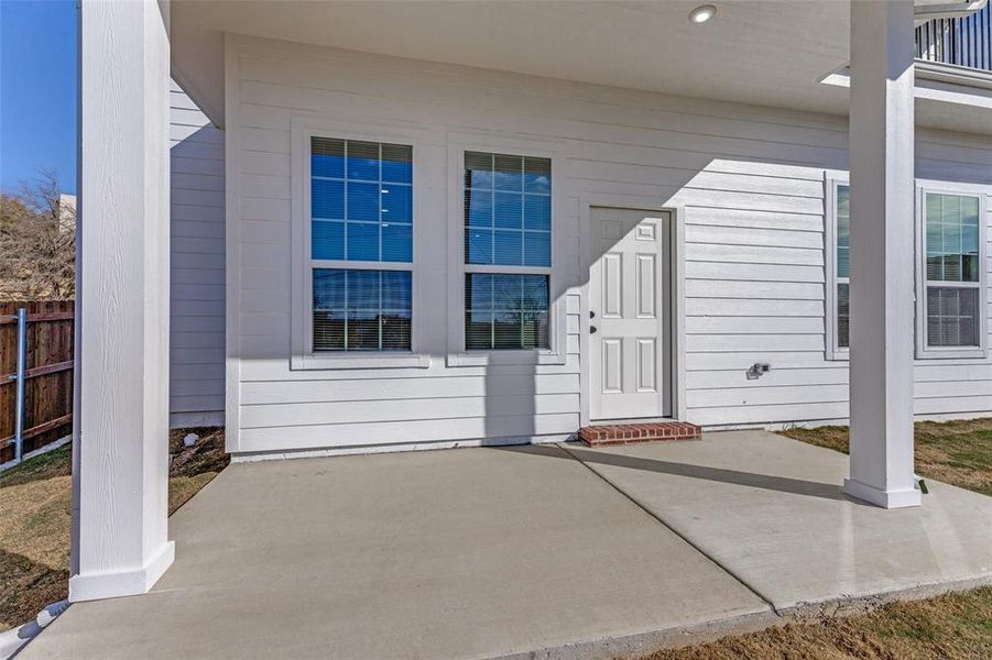 Exterior details and patio area of a home in , Fort Worth (Image 3).