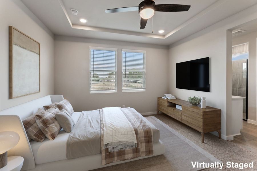 Representative furnished interior of a home built from the Pecos by Hakes Brothers in Highland Ridge, New Braunfels (Image 9).
