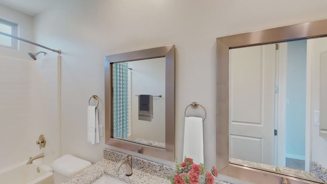 Representative furnished interior of a home built from the 201 by Elliott Homes in Las Barrancas, Yuma (Image 24).