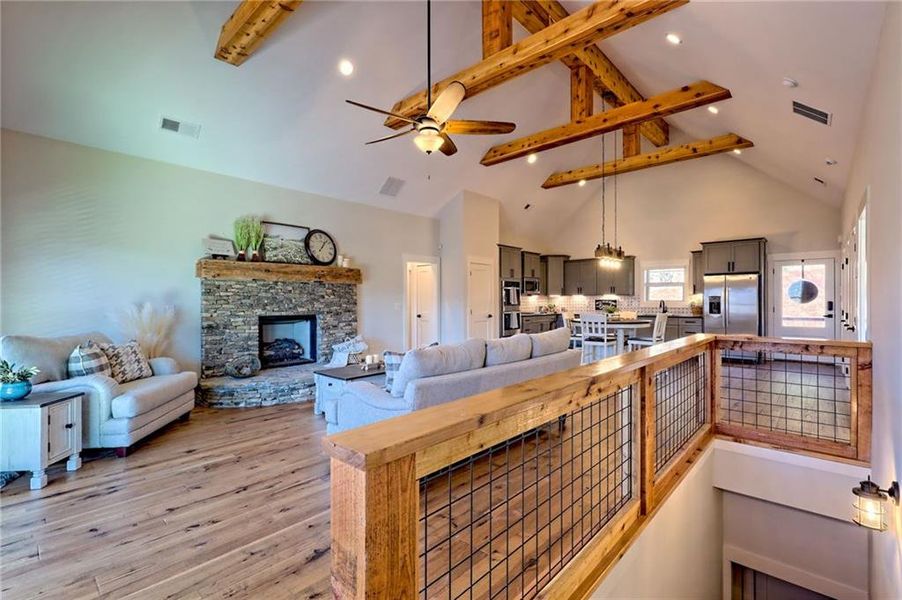 Furnished interior view inside a new home in , Hiawassee (Image 17).