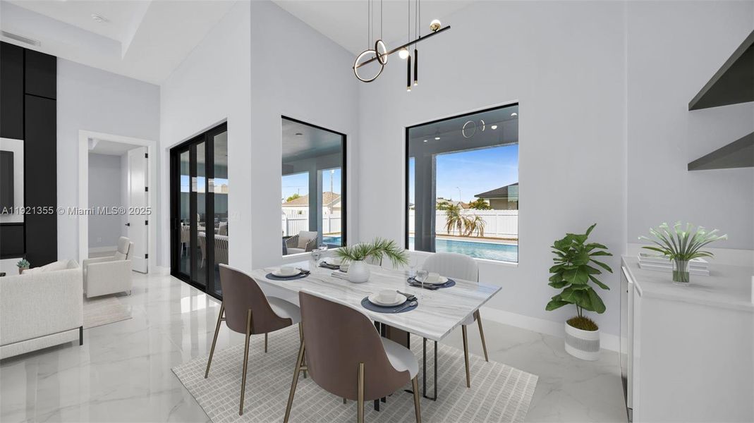 Furnished interior view inside a new home in , Cape Coral (Image 10).