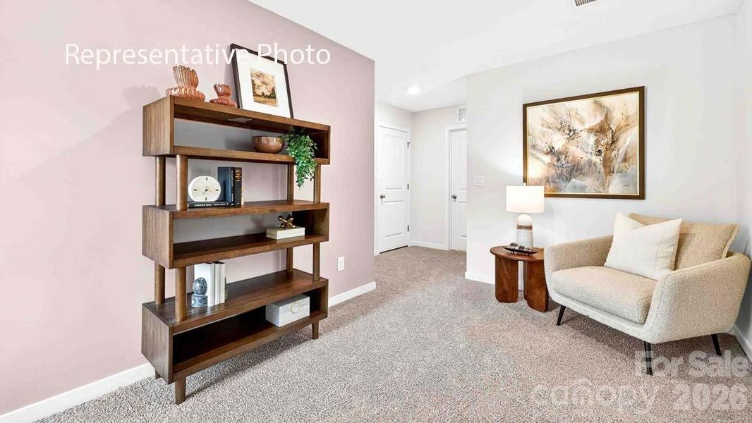 Furnished interior view inside a new home in Sonoma Hills, Charlotte (Image 27).