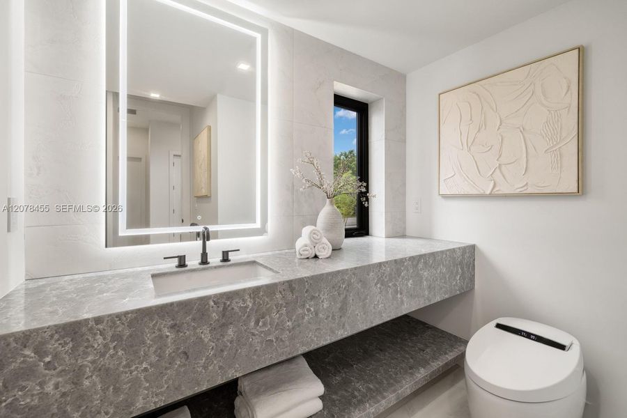 Furnished interior view inside a new home in , Boca Raton (Image 58).