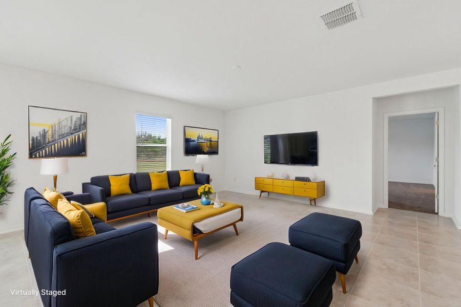 Family Room - Virtually Staged Family Room - Virtually Staged