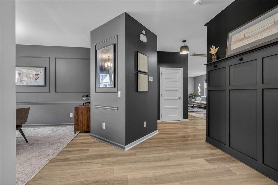 Furnished interior view inside a new home in Limehouse Village: Arbor Series, Summerville (Image 9).