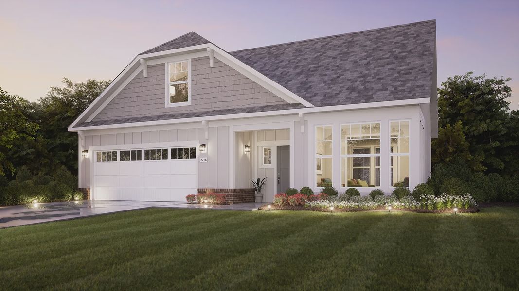 Representative exterior photo of a completed home built from the Palazzo by Epcon Communities in The Courtyards at Stewarts Creek, Smyrna, TN (Image 25).
