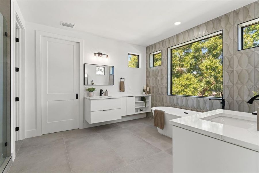 Furnished interior view inside a new home in , Tampa (Image 43). Furnished interior view inside a new home in , Tampa (Image 43).