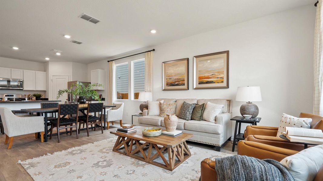 Furnished interior view inside a new home in Valverde, Bastrop (Image 16).