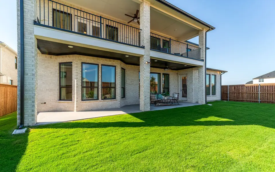 Exterior details and patio area of a home in Marvida, Cypress (Image 2).