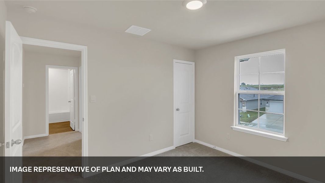 Spacious, unfurnished interior of a new home in Trails at Wildhorse, Austin (Image 22).